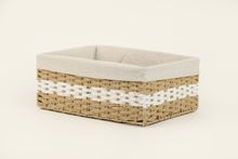 Product image of Manamo  Pretty  დეკორატიული კალათა დაწნული თეთრი 40x30x15 სმ