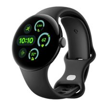 Product image of Google Pixel Watch 3 41mm Wi-Fi Matte Black Aluminum Case with Obsidian Active Band სმარტ საათი