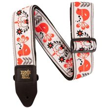 Product image of Ernie Ball Red Bird Winter Jacqaurd Strap გიტარის ქამარი