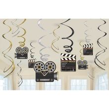 Product image of დეკორაცია ფოლგის, ქაღალდის -  ჰოლივუდი / კინოთეატრი 61 სმ 12ც