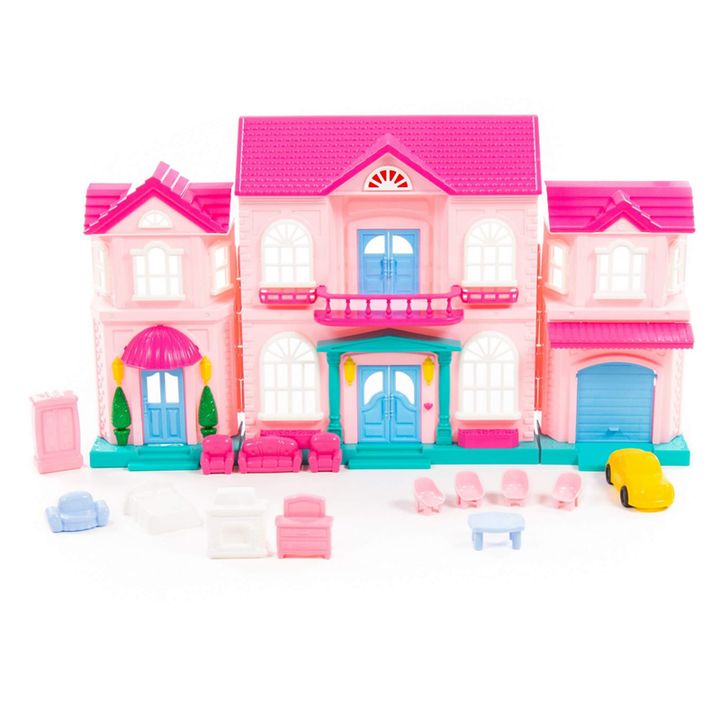 polesie-sophie-doll-house-with-car-satamasho-tojinas-sakhli