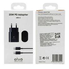 Product image of ELVO Fast charger Type C cable მობილური ტელეფონის დამტენი