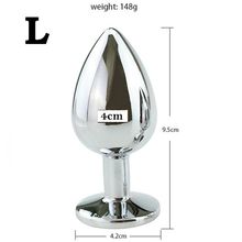 Product image of Kiku ვერცხლისფერი ანალური საცობი L