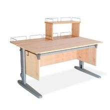 Product image of სამეცადინო მაგიდა ერგო ეკო 120, უკანა ერთ და ორ იარუსიანი თაროთი