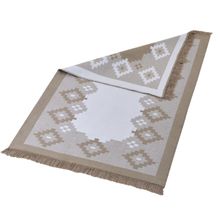 Product image of ხალიჩა -  SQUARE ACRYLIC FRINGED RUG 80X150 CM BEIGE