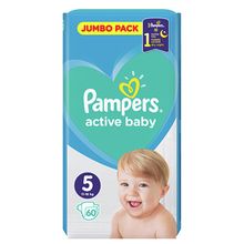 Product image of Pampers Active Baby ბავშვის საფენი 5 ზომა 11-16 კგ 60ც