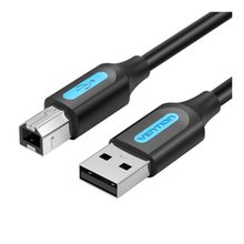 Product image of Vention COQBH USB 2.0 A Male to B Male Cable 2M Black PVC Type პრინტერის კაბელი