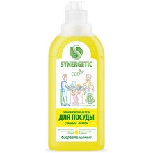 Product image of Synergetic საბავშვო ჭურჭლისა და სათამაშოების სარეცხი გელი ლიმონის არომატით 500 მლ