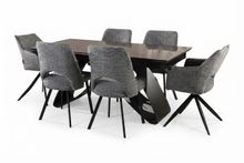 Product image of COMFORT ROOM გრანიტის მაგიდა 180*90-ზე შავი და 6 სკამი