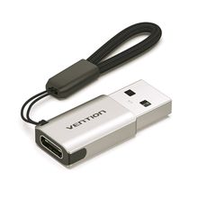 Product image of VENTION CDPH0 USB 3.0 Male to USB-C Female Adapter Gray Aluminum Alloy Type