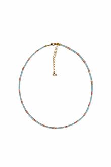 Product image of De Aure ამაზონიტის ყელსბამი როდონიტის ქვებით