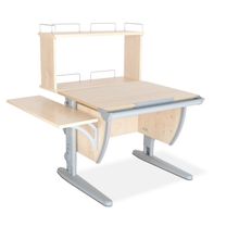 Product image of სამეცადინო მაგიდა მინი SUT 14 - გვერდითა და უკანა ორ იარუსიანი თაროთი