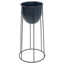 Product image of MEGA COLLECTIONS ETON COLUMN POT D23H72 შავი ქოთანი სადგამით