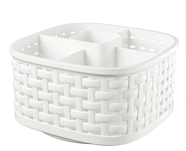 satavso-kalatahollow-out-imitation-rattan-5-compartments-storage-basket