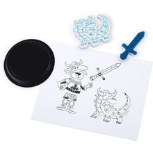 Product image of სათამაშო JANOD SET OF 30 STAMPINOO WARRIORS STAMPS J07798