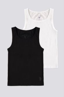 Product image of US POLO ASSN US1674 V1 გოგოს მაისური 2 ცალი (შავი, თეთრი)