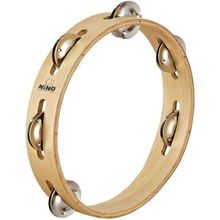 Product image of MEINL NINO46 TAMBOURINE 8" 1 ROW NICKELSILVER ტამბურინი