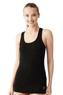 Product image of U.S. Polo Assn. 66001 ქალის მაისური ბრეტელით (შავი)