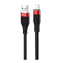 Product image of HOCO U72 Forest Silicone charging cable for Lightning Black