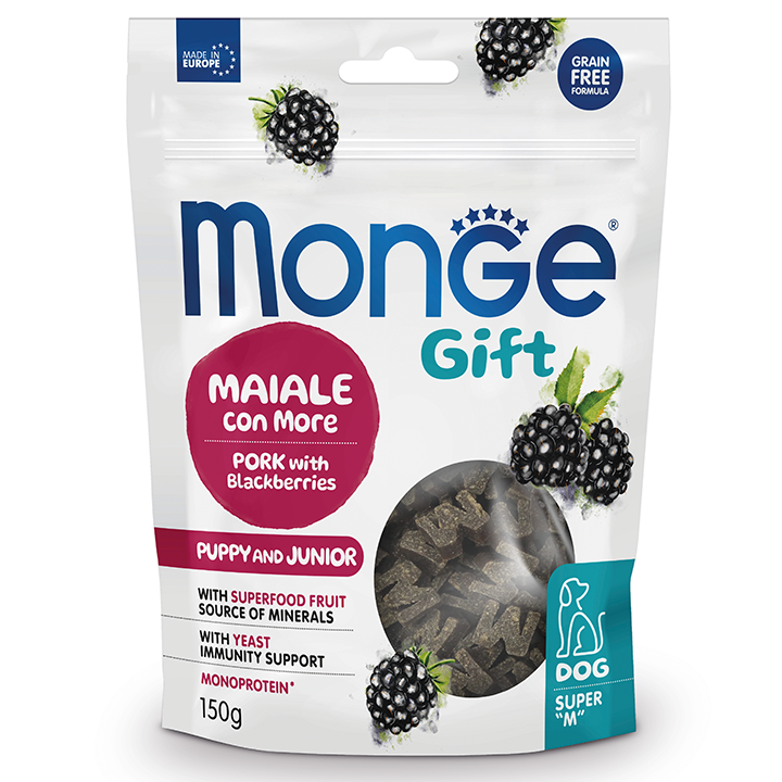 monge-gift-dog-super-monge-puppy-and-junior-pork-with-blackberries-150x10-dzaghlis-sakvebi