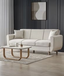 Product image of გასაშლელი კრემისფერი დივანი სათავსოთი (KG1080)