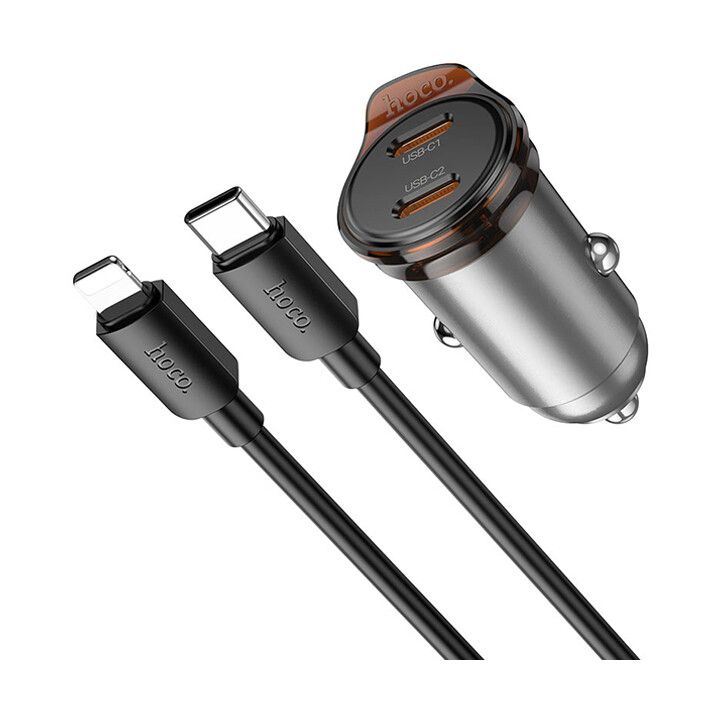 hoco-nz16b-pd45w-manqanis-stsraf-damteni-30qc-type-c-to-iphone-kabeli