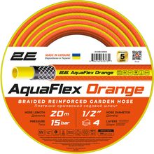 Product image of 2E GARDEN HOSE AQUAFLEX ORANGE 2E-GHE12OE20 1/2" 20M წყლის მილი