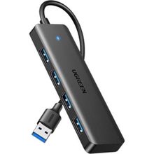 Product image of USB ჰაბი UGREEN CM219 (25851), USB 3.0 Hub, Black