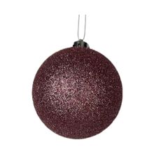 Product image of Miracle Christmas Collection Plastic Pink Sparkling Ball Pendant ნაძვის ხის სათამაშო