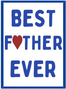 Product image of Best Father Ever A3 პოსტერი ჩარჩოთი