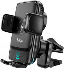 Product image of Car Holder/ Hoco S35 Smart alignment wireless charging car holder Black