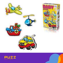 Product image of 2,3 და 4 დეტალიანი საბავშვო ფაზლის ნაკრები - ტრანსპორტი