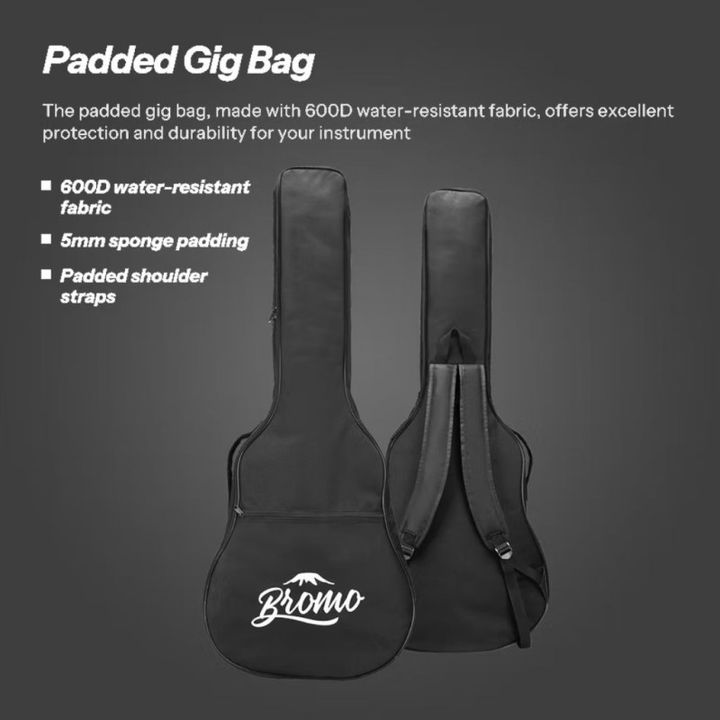 bromo-acoustic-guitarw-sponge-padded-bag-akustikuri-gitara-photo-2