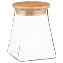 Product image of მინის ქილა ARDESTO AR1391BLC JAR FRESH, 910 ML, CONE, GLASS, BAMBOO