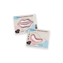 Product image of Freeza All-Natural Hyaluronic Acid & Collagen თვალის და ტუჩის ნიღაბი - Pink, 3 წყვილი