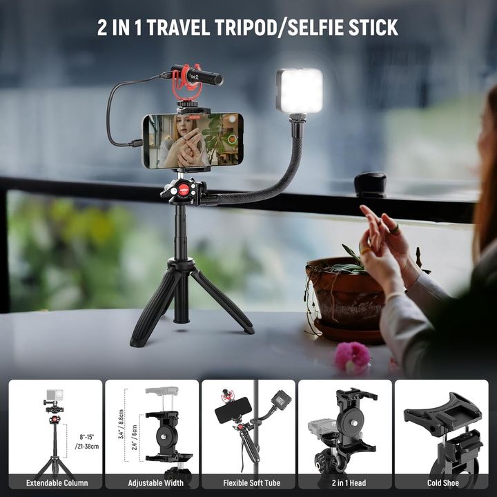 neewer---vlog-kit-pa045-for-phone-with-phone-tripodled-lightdigital-shortgun-selfis-jokhi-photo-3