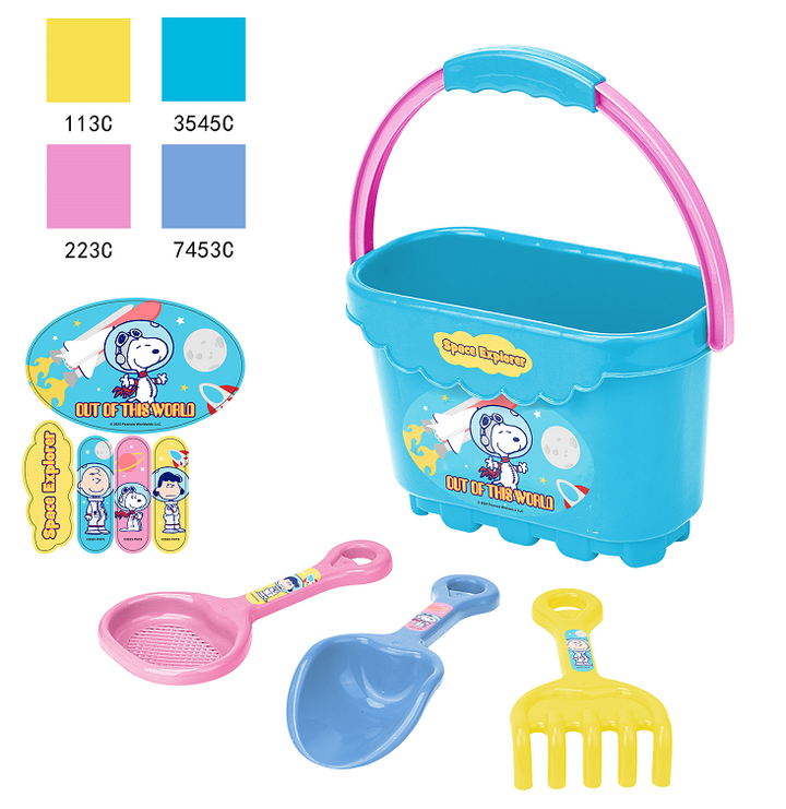 qvishis-satamasho-nakrebisnoopy-the-little-space-explorer-collection-beach-bucket-set