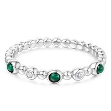 Product image of Ania Haie R064-05H-54 Silver Bezel Malachite Beaded ბეჭედი