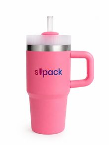 Product image of Sipack თერმო ჭიქა/თამბლერი ღია ვარდისფერი  400 მლ