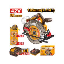 Product image of INGCO CSLI4218511 42V უნახშირო Li-Ion დისკური ხერხი