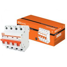 Product image of ავტომატური  ამომრთველი TDM 4P 63A 4.5кА С ВА47-29
