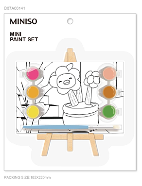 miniso-mini-painting-kit-flower-sakhatavi-nakrebi