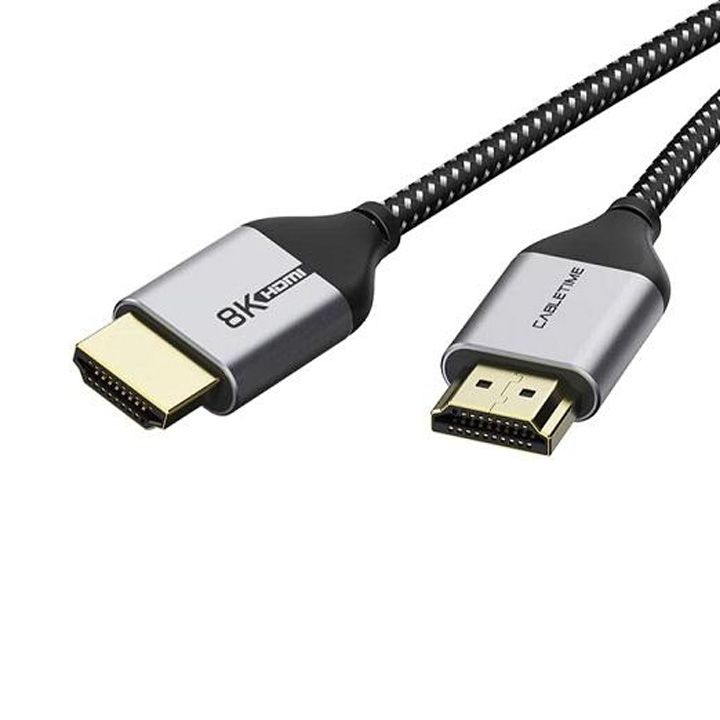 cabletime-ct-av585-01gc8k-b1-8k-premium-dp-to-dp-14-cable-32awg-coaxial-cable-with-nylon-jacket-alumium-housing-support-8k60hz-4k144hz