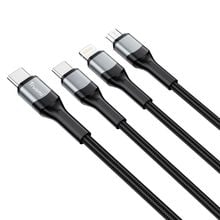 Product image of Trusmi CA29-050 USB-C to USB-C/Lightning/Micro USB მობილურის კაბელი