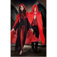 Product image of კაპიუშონიანი მოსასხამი წითელი 180სმ