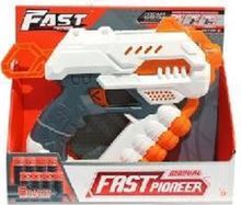 Product image of Soft Bullet Gun White Series 8 Bullets Set (4-Bullet Magazine)  სათამაშო თოფი