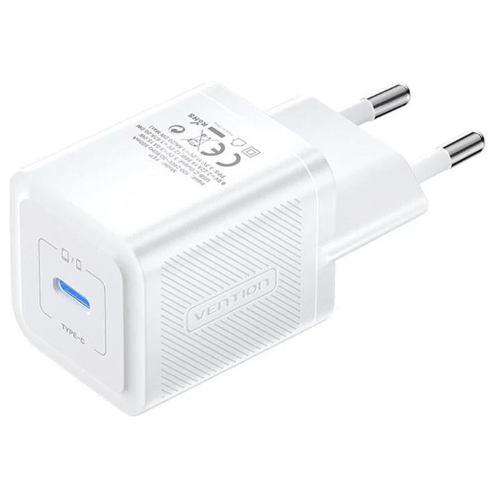 vention-fepw0-eu-1-port-usb-c-gan-charger-20w-eu-plug-white