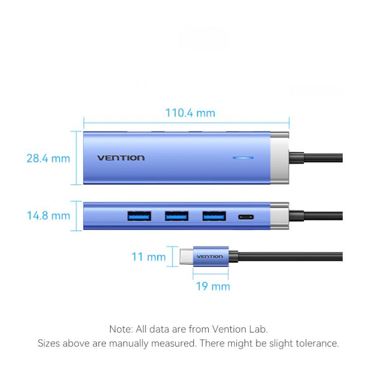 vention-tgesb-usb-c-to-hdmiusb-30-x-3pd-docking-station-015m-blue-aluminum-alloy-type-usb-habi-photo-3