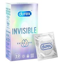 Product image of Durex Invisible Extra Lube პრეზერვატივი, 12 ცალი