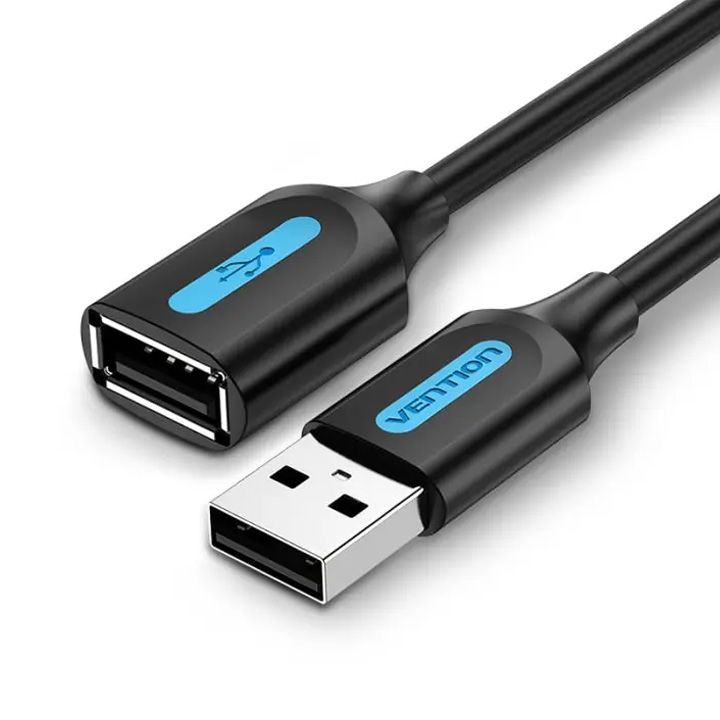 vention-cbibj-usb-20-a-male-to-a-female-extension-cable-5m-black-pvc-type